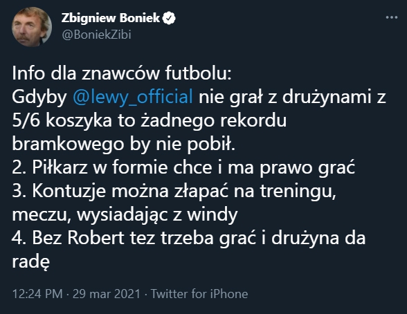 Boniek WYJAŚNIA ''ZNAWCÓW FUBOLU'' w sprawie Lewego...